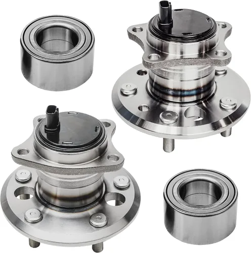 Vista 10 de Detroit Axle - Kit de suspensión delantera 4WD para Nissan Frontier Pathfinder Xterra, 2 cubos de rodamientos de ruedas, 2 brazos de control