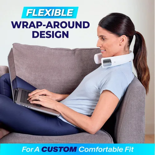 Vista 4 de Arctic Air Freedom Touch - Ventilador de cuello personal, dispositivo de refrigeración recargable de 3 velocidades, enfriador de cuello portátil