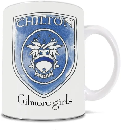 Vista 180 de Trend Setters Friends the Television Show – 25 años – Mercancía oficial – Taza de café o té de cerámica blanca de 11 onzas – perfecta para regalar