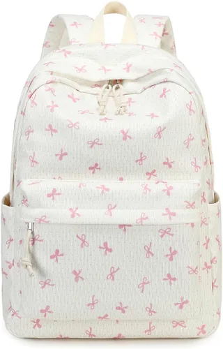 Vista 33 de BTOOP Mochila escolar para adolescentes, mochila grande de pana ligera, para niñas, niños, casual, escuela secundaria, universidad, Mochilas Daypack