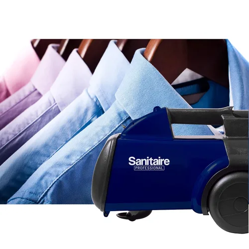 Vista 5 de Sanitaire SL3681A aspiradora compacta con contenedor profesional, azul, negro