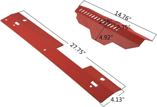 Vista 2 de Nuevo combo de cubierta de correa de radiador y polea compatible con Subaru 2002-2007 WRX y STi rojo