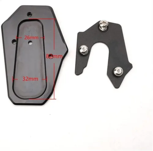 Vista 3 de Para BMW R1200RT R 1200 RT 2014 2015 2016 2017 2018 Soporte lateral de pie de motocicleta Placa de soporte Soporte CNC Placa de soporte Extensión