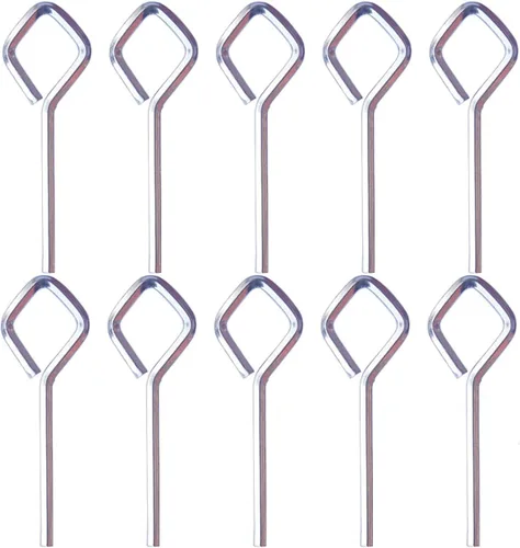 Vista 4 de Llave hexagonal estándar de 1/8 pulgadas con bucle completo, llave Allen para dispositivos de salida de pánico de barra de empuje, metal sólido