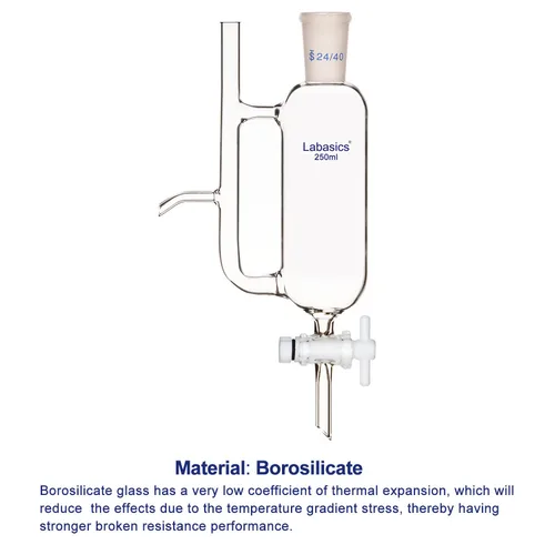 Vista 4 de Labasics Separador receptor de aceite de agua con suministro de laboratorio 24/40, 8.5 fl oz