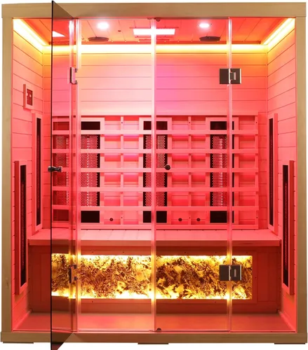 Vista 8 de Sauna infrarroja de espectro completo para 3 personas con terapia 75.3*62.8*39.2