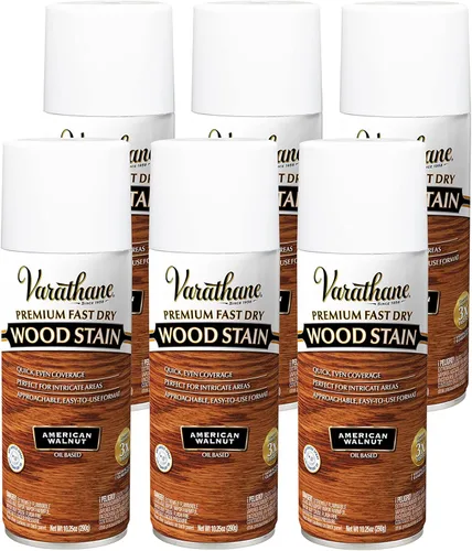 Vista 24 de Varathane Premium - Tinte para madera de secado rápido en aerosol, 10.25 onzas, ébano