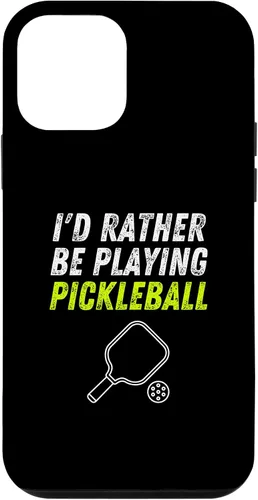 Vista 16 de iPhone 16 I'd Rather Be Playing Pickleball Phone Case Funny Pickleball Case