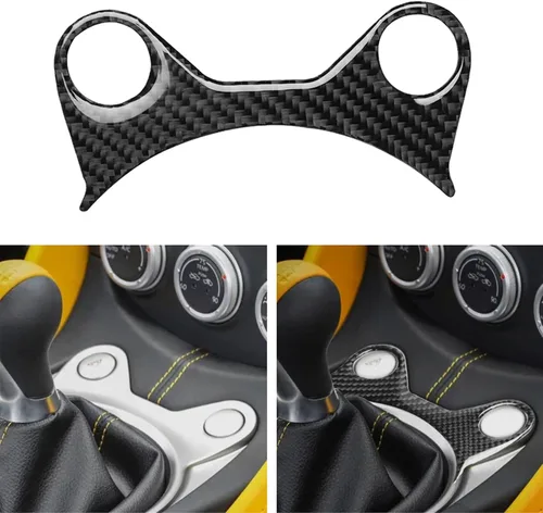 Vista 21 de Juego de calcomanías para consola central de coche, juego de calcomanías de fibra de carbono suave para interior de automóvil compatible con Nissan