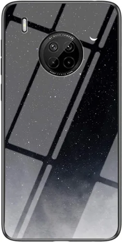Vista 10 de IVY Funda de cristal templado cielo estrellado para Huawei Y9a Case - A