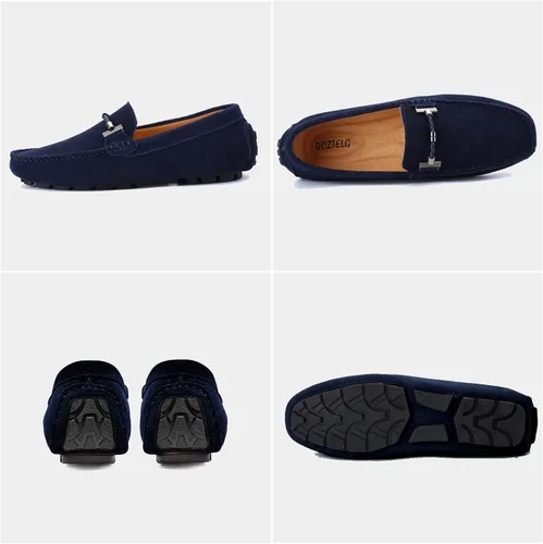 Vista 3 de Mocasines Penny para hombre, informales, sin cordones, cómodos, para conducir, barcos