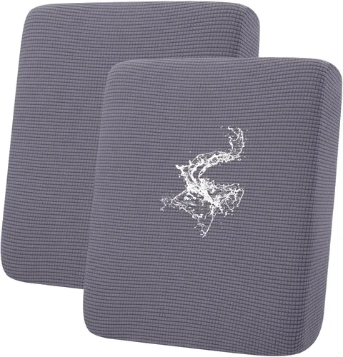 Vista 30 de Fundas impermeables para sofá seccional, fundas de cojín antideslizantes para sofá Ajuste seccional en forma de L, tela jacquard elástica, parte