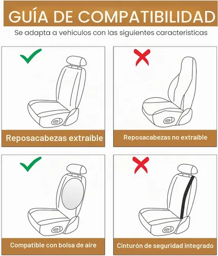 Vista 6 de Pariitadin - Juego de fundas de asiento de coche delanteras, fundas de asiento lavables y transpirables para coches, fundas de interior de coche