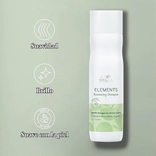 Vista 6 de Wella Professionals Elements Renewing Shampoo Sulfate & Silicone Free