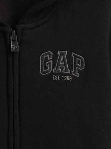 Vista 3 de GAP Sudadera con capucha para bebé niño con logotipo de 1969 Negro 1