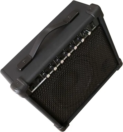 Vista 7 de Coolmusic Amplificador de batería 30W, amplificador de teclado de altavoz de tambor eléctrico inalámbrico con ecualizador de 3 bandas y salida DI