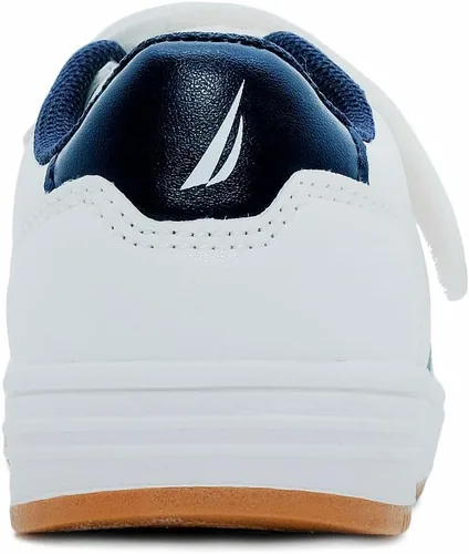Vista 3 de Nautica Tenis bajos con cordones para niños y niños elegantes zapatos de vestir para jóvenes, ideales para tenis y caminar