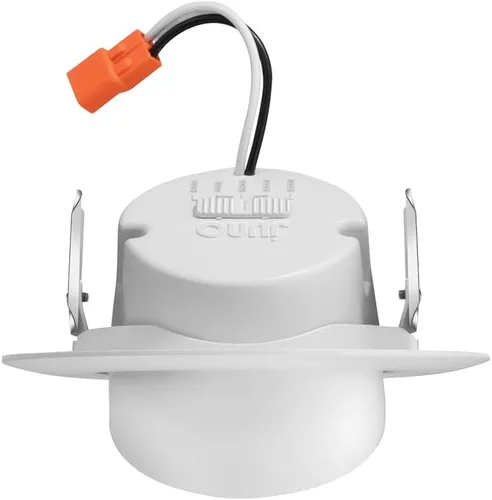Vista 5 de Juno Iluminación LED Empotrada Ajustable de 4 Pulgadas, Kit de Moldura de Luz LED Descendente con Cardán Ajustable Serie RetroBasics, Luz de Techo