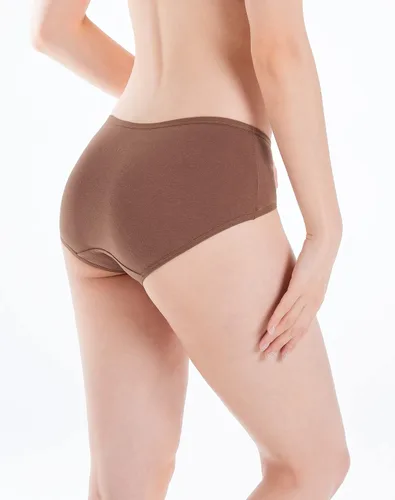Vista 4 de INNERSY - Calzones de algodón con estilo hipster para mujer, disponible en tallas normales y tallas grandes, paquete de 6