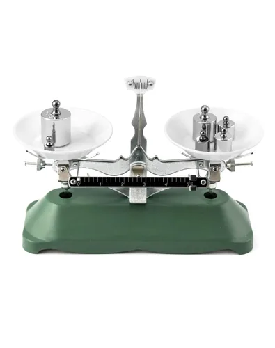 Vista 3 de QWORK Balanza de Equilibrio, 200g / 0.2g, Mini Balanza de Haz Triple de Laboratorio para Herramienta Didáctica