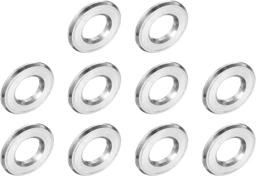 Vista 135 de uxcell 10 piezas de espaciador de acero inoxidable de 3/8" de diámetro interno x 3/4" de diámetro exterior x 1" de longitud, espaciador de rosca