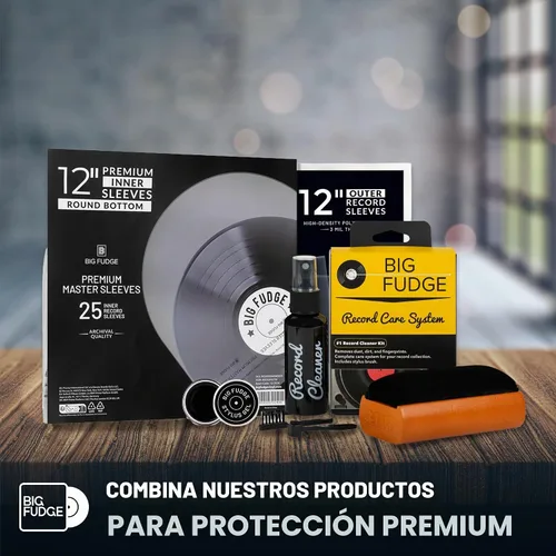 Vista 7 de Kit de Limpieza de Discos de Vinilo Big Fudge para Discos de Vinilo - Incluye Máquina de Limpieza y Solución de Cuidado de Limpieza de Discos