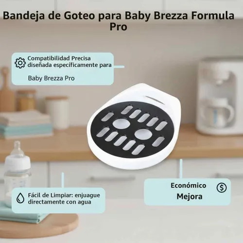 Vista 2 de Bandeja de goteo para Baby Brezza Formula Pro Bandeja de goteo y parrilla de biberón de repuesto Negro