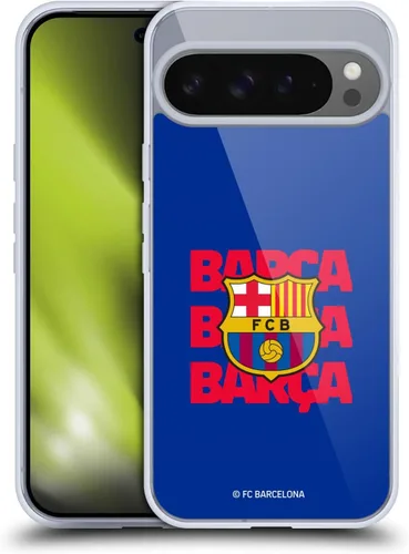 Vista 30 de Head Case Designs Funda de gel con licencia oficial del FC Barcelona Barca Crest Graphics [protección de grado militar] compatible con Google Pixel 3