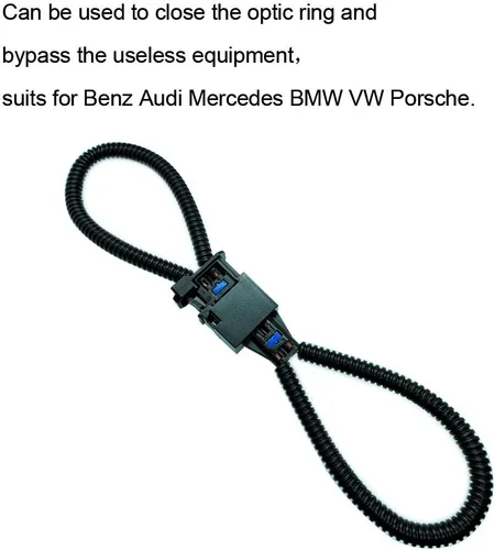 Vista 5 de (2 piezas) La mayoría de fibra óptica Loop Bypass Adaptador macho y hembra para Benz Audi Mercedes BMW VW Porsche