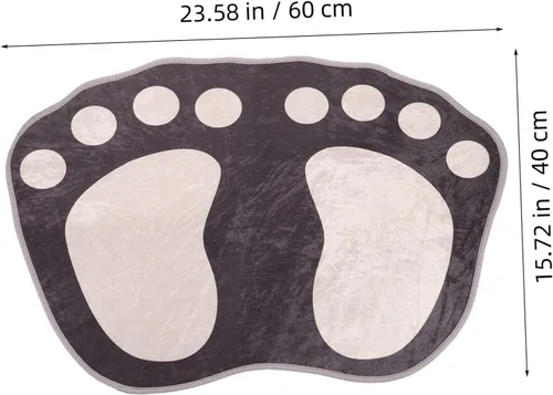 Vista 3 de PRETYZOOM Tapete absorbente para pies, tapete de baño, decoración del hogar, dormitorio, tapete antideslizante para el suelo, alfombra de baño