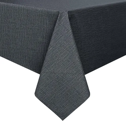 Vista 23 de Romanstile Mantel de PVC 100% impermeable, cuadrado, a prueba de derrames de aceite, resistente a las manchas, manteles de plástico fáciles de Beige