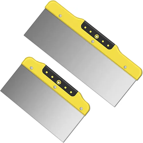 Vista 11 de DEKEones Raspadores de masilla, cuchillo de espátula de 1.5 pulgadas, herramienta raspadora de metal para acabado de paneles de yeso, raspado