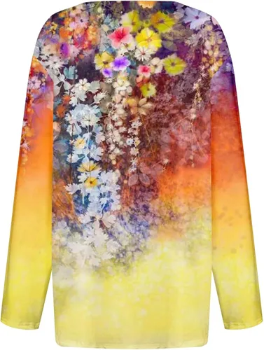 Vista 5 de Camisas de Halloween para mujer, sexy, cuello en V, túnica de talla grande, camiseta gráfica vintage, blusa casual de moda para mujer