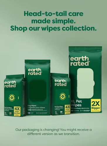 Vista 9 de Earth Rated XL - Toallitas para mascotas para perros y gatos, limpieza hipoalergénica y sin perfume de 3 en 1, desodorizante e hidratante extra