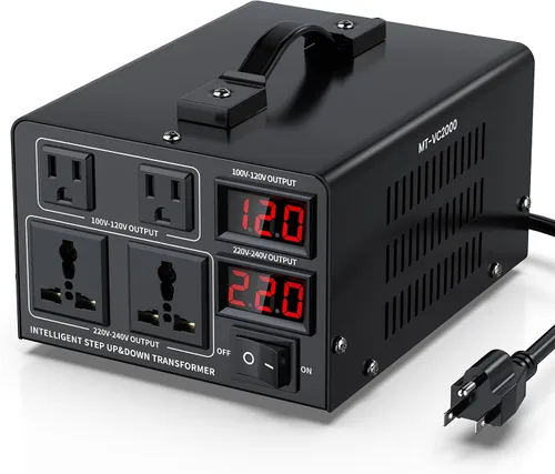 Vista 15 de Transformador convertidor de voltaje de 500 W (110 V a 220 V o 220 V a 110 V) convertidor elevador/reductor 110/120 voltios - 220/240 voltios