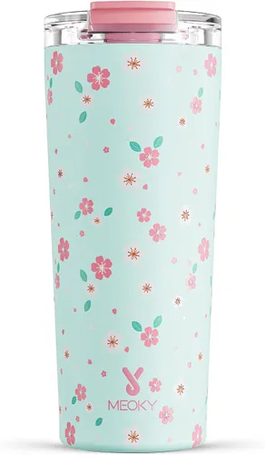Vista 34 de Meoky - Taza de café de viaje aislada de 24 onzas: tapa a prueba de fugas, polvo de estrellas de ciruela