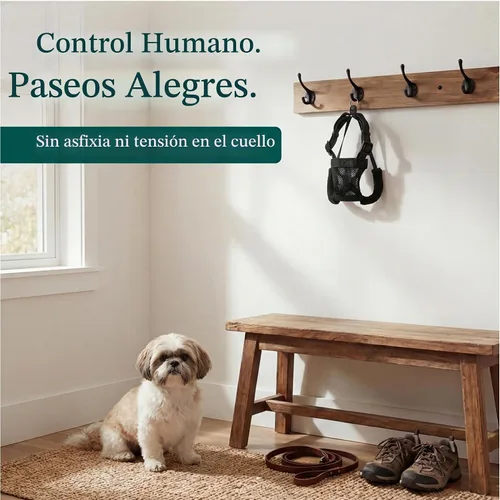 Vista 2 de Sporn Arnés para perro extra pequeño sin tirones, fácil y ajustable para cachorros en crecimiento, ligero, transpirable, nailon duradero, cuerpo