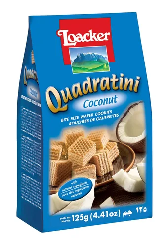 Vista 3 de Loacker Quadratini - Galletas de oblea de chocolate tamaño bocado, 8.82 onzas (paquete de 6)