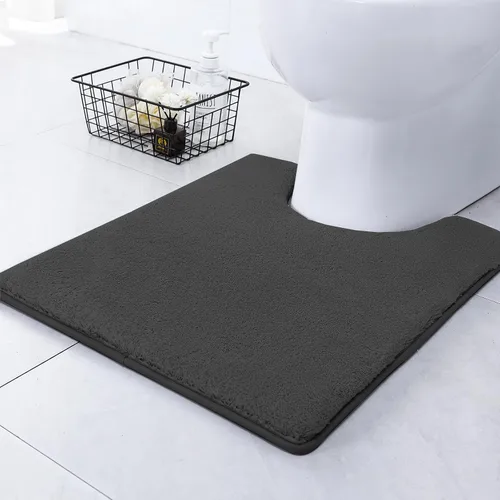 Vista 29 de SWEMSTAR Alfombra de baño de espuma viscoelástica con alfombra de inodoro, tapete de baño absorbente de agua para suelo de baño, antideslizante