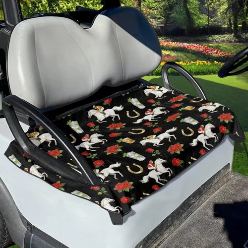 Vista 24 de Fundas de asiento de carrito de golf, mantas para carrito de golf, fundas de asiento de toalla para la mayoría de carritos de golf de 2 asientos