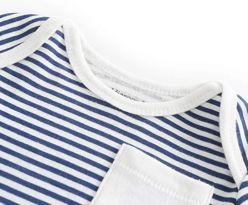 Vista 3 de Chamie Ropa de algodón para bebé recién nacido, paquete de 3 mamelucos de manga corta para niños y niñas