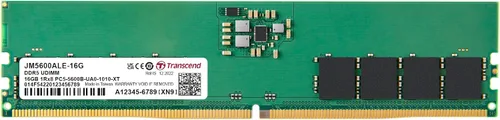 Vista 10 de Transcend Memoria RAM DDR5 de 16 GB, 4800 MHz UDIMM, compatible con Intel y AMD Ryzen, módulo de memoria de computadora de escritorio, ECC PC5-38400