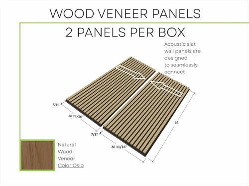 Vista 8 de Woody Walls Paneles de pared de madera acústica para decoración de paredes interiores, juego de 2 paneles de madera sin costuras para paredes, pared