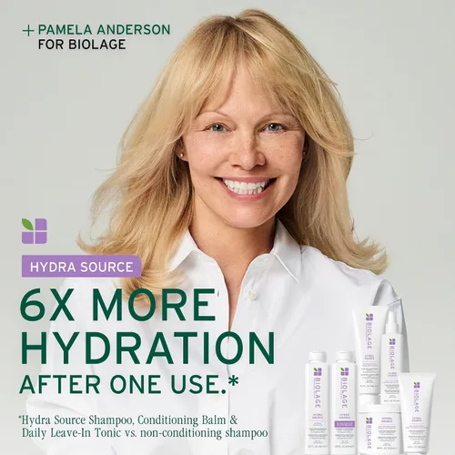 Vista 3 de BIOLAGE Hydra Source - Solución desenredante para cabello seco, desenreda y controla la estática para menos encrespamiento y se escapa, sin parabenos