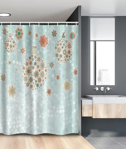 Vista 150 de Ambesonne Cortina de ducha a rayas, código de barras, software de datos, obra de arte lineal, unidimensional, juego de decoración de baño de tela