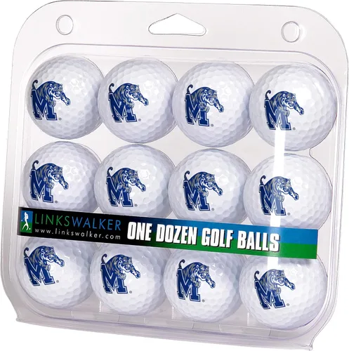 Vista 19 de LinksWalker Bolas de golf universitarias 12 bolas de regalo, tamaño reglamentario, bolas de 2 piezas