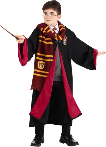 Vista 7 de Disfraz de Harry Potter de lujo para niños Negro L