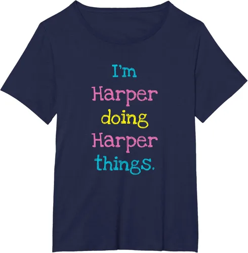 Vista 22 de Harper - Camiseta de regalo para niños con texto personalizado