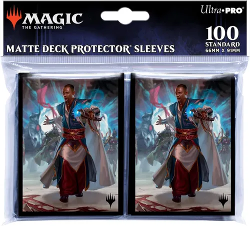Vista 4 de Ultra PRO - March of the Machine - Fundas protectoras de 100 unidades para jugar con la palma brillante, despertador del alma para magia: The