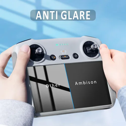 Vista 2 de Ambison [Paquete de 2] DJI Mini 5/4 Pro Protector de pantalla de vidrio mate, antirreflejo/suave como la seda/HD transparente compatible con DJI